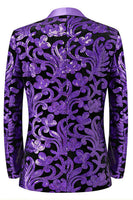 Laden Sie das Bild in den Galerie-Viewer, Grüne 2-teilige Jacquard Schal Revers Anzüge für Herren