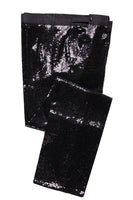 Laden Sie das Bild in den Galerie-Viewer, Schwarze Pailletten 2-teilige Herren Ballanzüge mit Spitzrevers