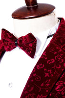 Laden Sie das Bild in den Galerie-Viewer, Roter Herren Ballblazer mit gekerbtem Revers und Slim Fit mit einem Knopf