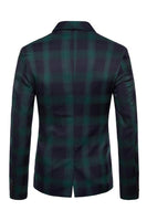 Laden Sie das Bild in den Galerie-Viewer, Marineblauer Schal Revers Gestreifter Herren Ballblazer