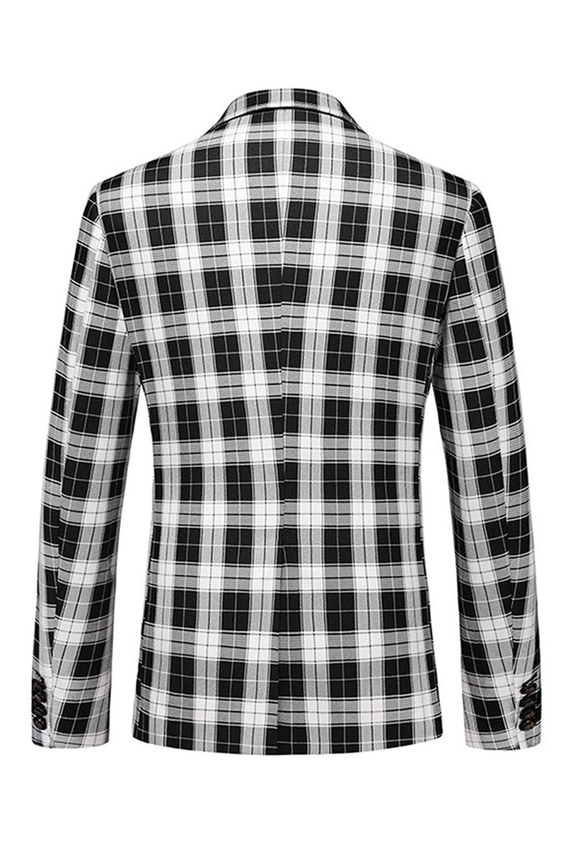 Laden Sie das Bild in den Galerie-Viewer, Roter Vintage Ballblazer mit gekerbtem Revers und gestreiftem Revers