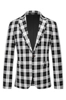 Laden Sie das Bild in den Galerie-Viewer, Roter Vintage Ballblazer mit gekerbtem Revers und gestreiftem Revers