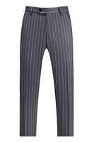 Laden Sie das Bild in den Galerie-Viewer, Blauer Peak Revers Gestreifte 2-teilige Herrenanzüge