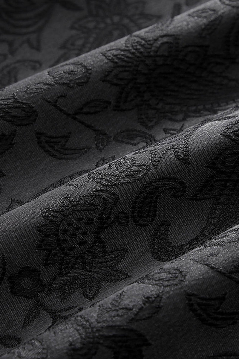 Laden Sie das Bild in den Galerie-Viewer, Schwarzer Schal Revers Ein Knopf 2-teilige Herren Ballanzüge