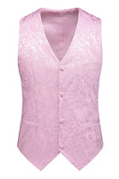 Laden Sie das Bild in den Galerie-Viewer, Rosa Druck Peak Revers 3-teilige Herren Ballanzüge