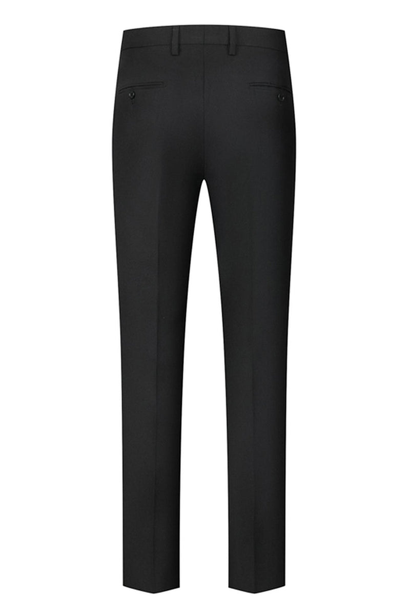 Laden Sie das Bild in den Galerie-Viewer, Schwarzer Schal Revers 3-teilige Herrenanzüge mit einem Knopf