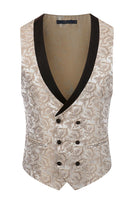 Laden Sie das Bild in den Galerie-Viewer, Schwarzer Schal Revers 3-teilige Herrenanzüge mit einem Knopf