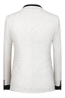 Laden Sie das Bild in den Galerie-Viewer, Schwarzer Schal Revers 3-teilige Herrenanzüge mit einem Knopf