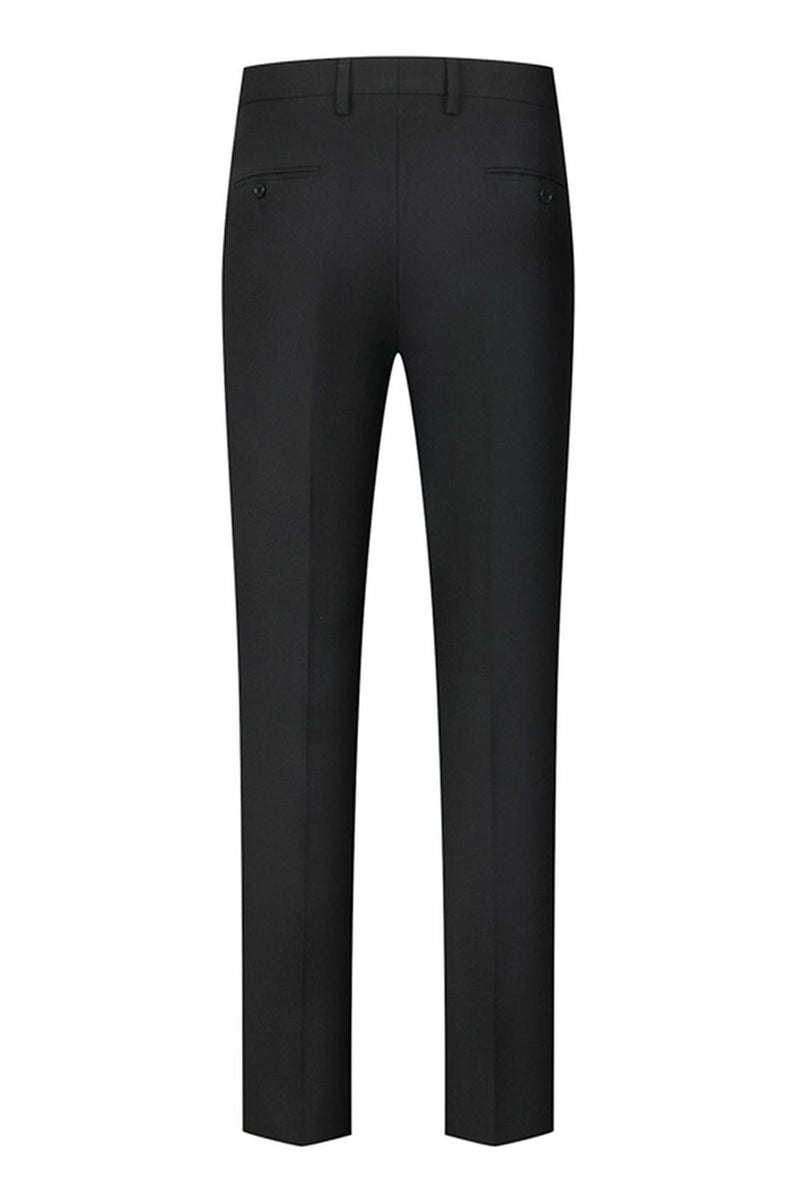 Laden Sie das Bild in den Galerie-Viewer, Schwarzer Schal Revers 3-teilige Herrenanzüge mit einem Knopf