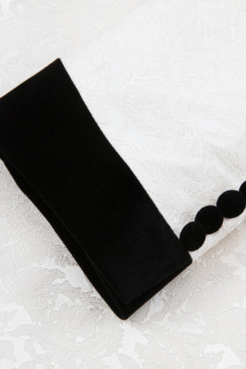 Laden Sie das Bild in den Galerie-Viewer, Schwarzer Schal Revers 3-teilige Herrenanzüge mit einem Knopf