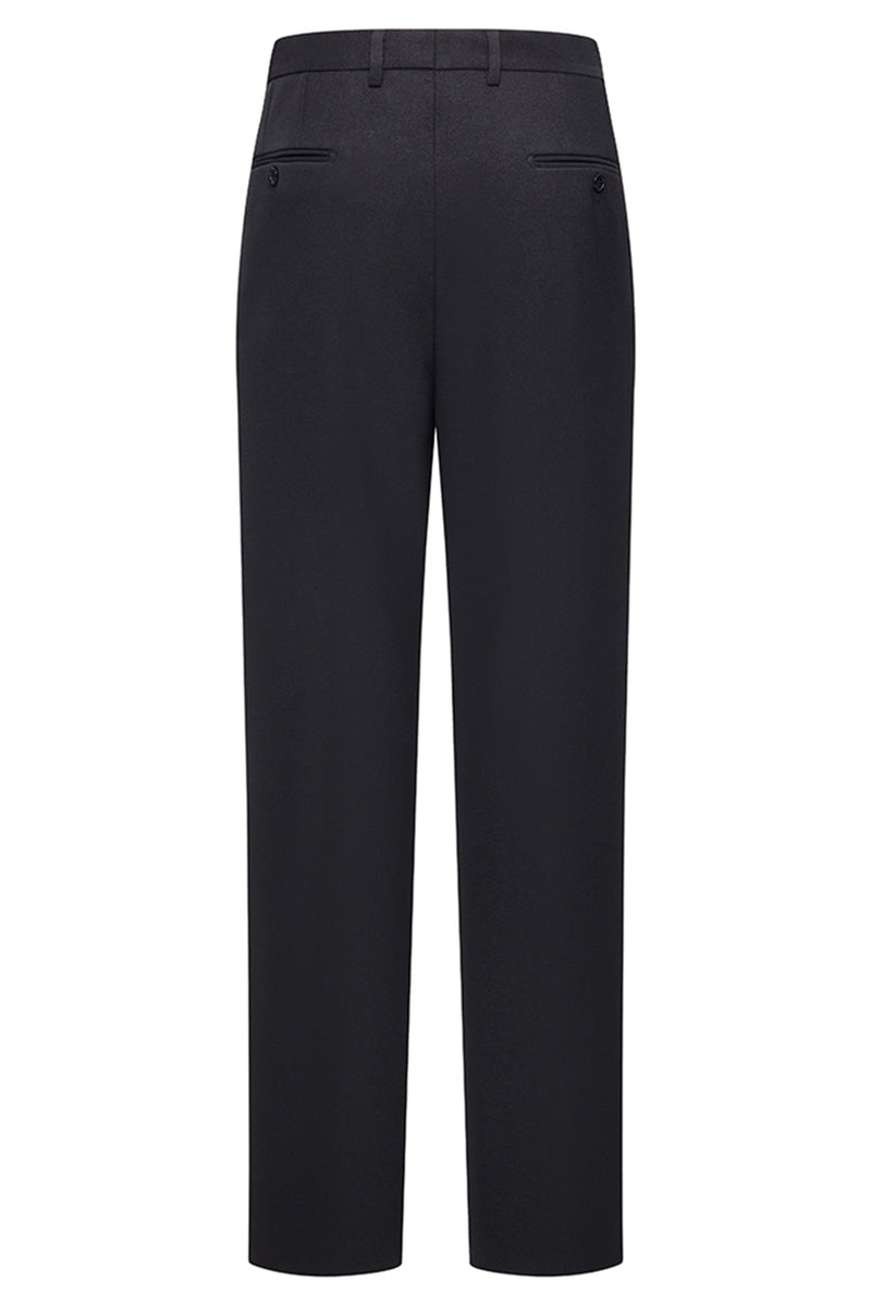 Laden Sie das Bild in den Galerie-Viewer, 2 Stück Peak Revers Slim Fit Herrenanzüge in Schwarz