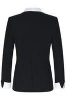 Laden Sie das Bild in den Galerie-Viewer, Schwarze 2-teilige Schal-Revers Herrenanzüge mit einem Knopf