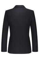 Laden Sie das Bild in den Galerie-Viewer, Schwarze Einreihige 3-teilige Herrenanzüge mit Spitzrevers