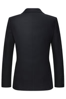 Laden Sie das Bild in den Galerie-Viewer, Einreihiges gekerbtes Revers Schwarze 3-teilige Herrenanzüge