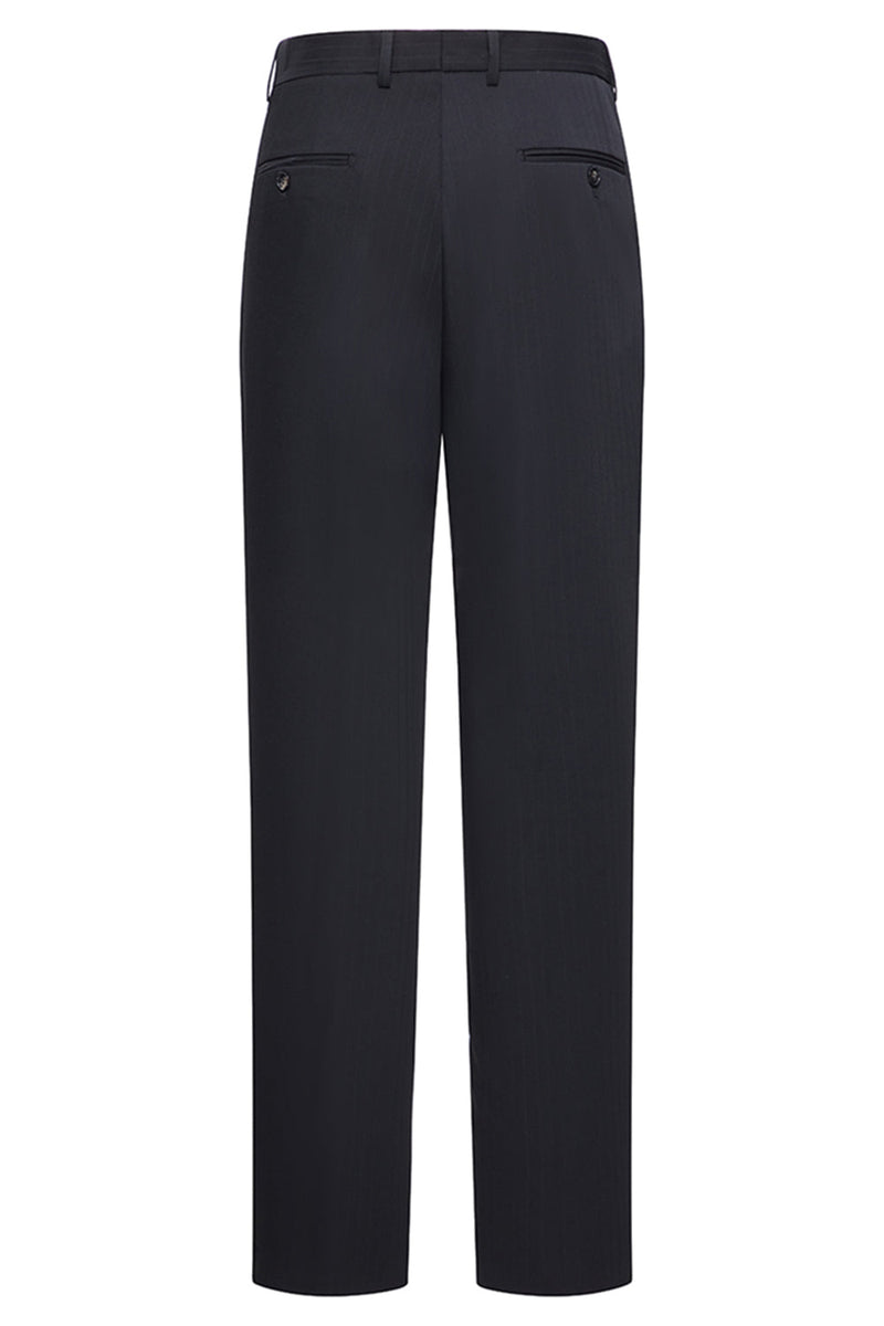 Laden Sie das Bild in den Galerie-Viewer, Peak Revers 3 Stück Ein-Knopf Slim Fit Schwarze Herren Hochzeitsanzüge