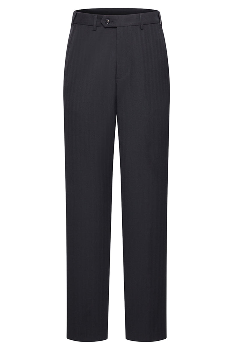 Laden Sie das Bild in den Galerie-Viewer, Schwarze 3-teilige Zweireihige Herren-Business-Anzüge mit Spitzrevers