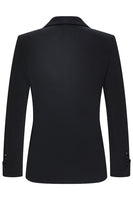 Laden Sie das Bild in den Galerie-Viewer, Zweireihige Schwarze Schal Revers 2-teilige Herrenanzüge