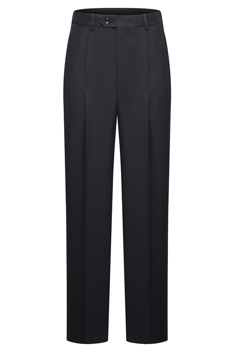 Laden Sie das Bild in den Galerie-Viewer, Schwarze 3-teilige Peak Revers Slim Fit Herren Hochzeitsanzüge