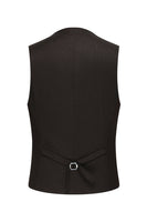 Laden Sie das Bild in den Galerie-Viewer, Kaffee 3-teilige Einreihige Herren Business-Anzüge mit gekerbtem Revers