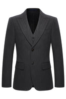 Laden Sie das Bild in den Galerie-Viewer, Peak Revers 3-teilige einreihige Kaffeeanzüge für Herren