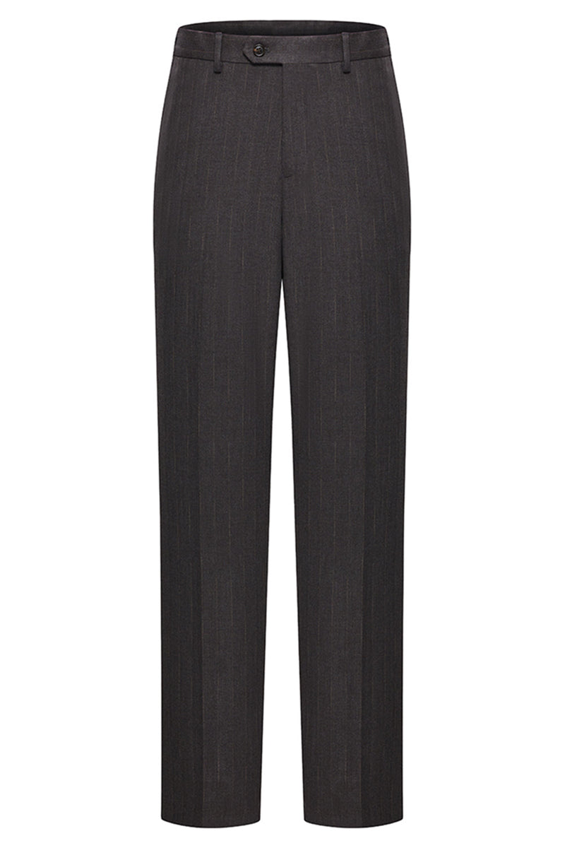 Laden Sie das Bild in den Galerie-Viewer, Peak Revers 3-teilige einreihige Kaffeeanzüge für Herren