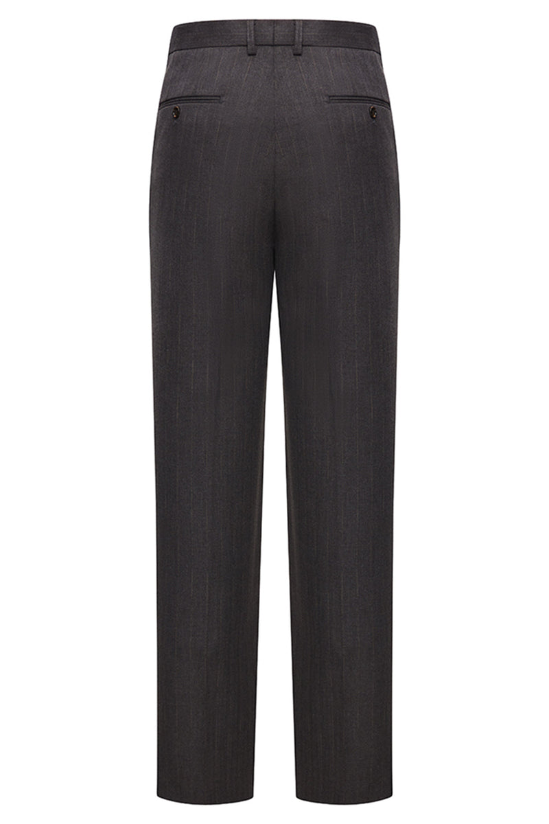 Laden Sie das Bild in den Galerie-Viewer, Peak Revers 3-teilige einreihige Kaffeeanzüge für Herren