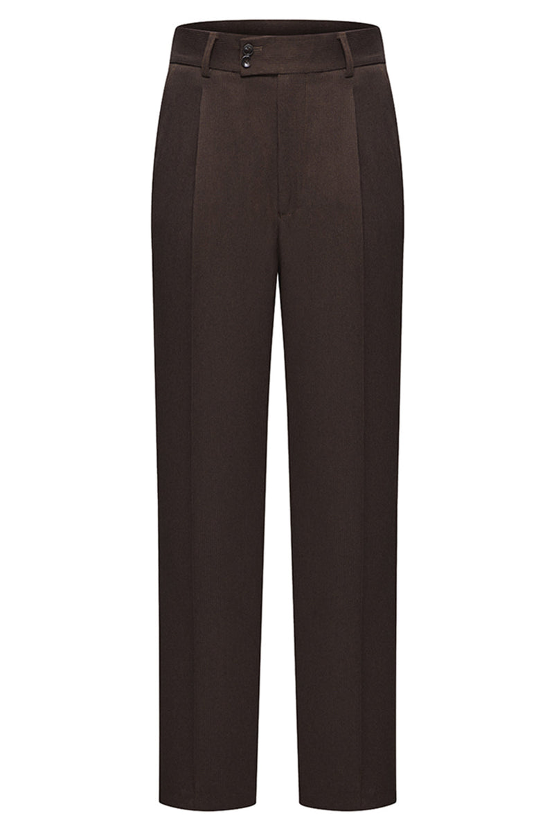 Laden Sie das Bild in den Galerie-Viewer, Kaffee Zweireihige 2-teilige Herrenanzüge mit Spitzrevers