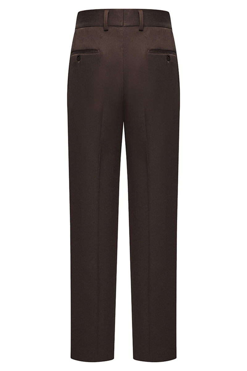 Laden Sie das Bild in den Galerie-Viewer, Kaffee Zweireihige 2-teilige Herrenanzüge mit Spitzrevers