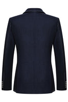 Laden Sie das Bild in den Galerie-Viewer, Dunkelblauer Zweireihiger 2-teiliger Herrenanzug mit Spitzrevers