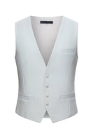 Laden Sie das Bild in den Galerie-Viewer, Schwarzer Zweireihiger 3-teiliger Herren-Smoking mit Spitzrevers