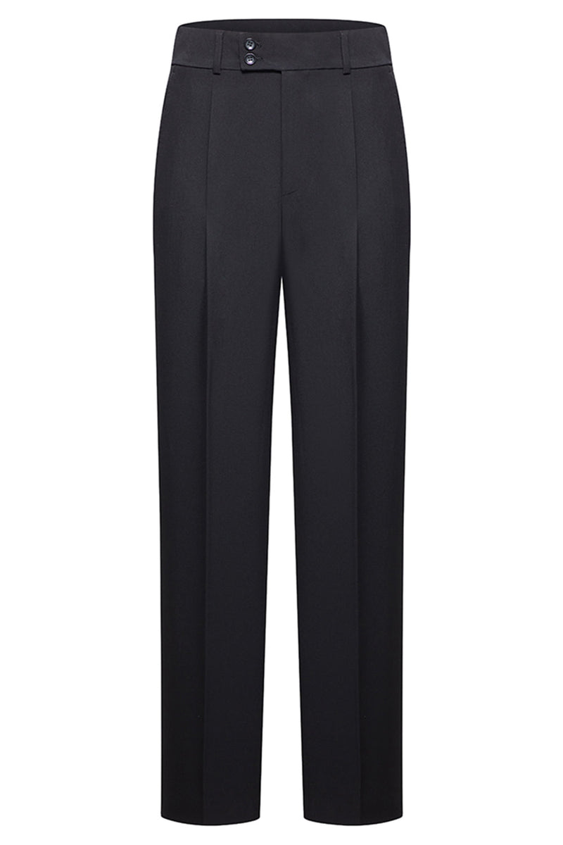 Laden Sie das Bild in den Galerie-Viewer, Schwarzer Slim Fit Herren 2-teiliger Anzug mit Stehkragen