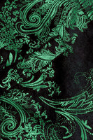 Laden Sie das Bild in den Galerie-Viewer, Grünes Schalrevers Revers Jacquard Herren Ballblazer mit einem Knopf