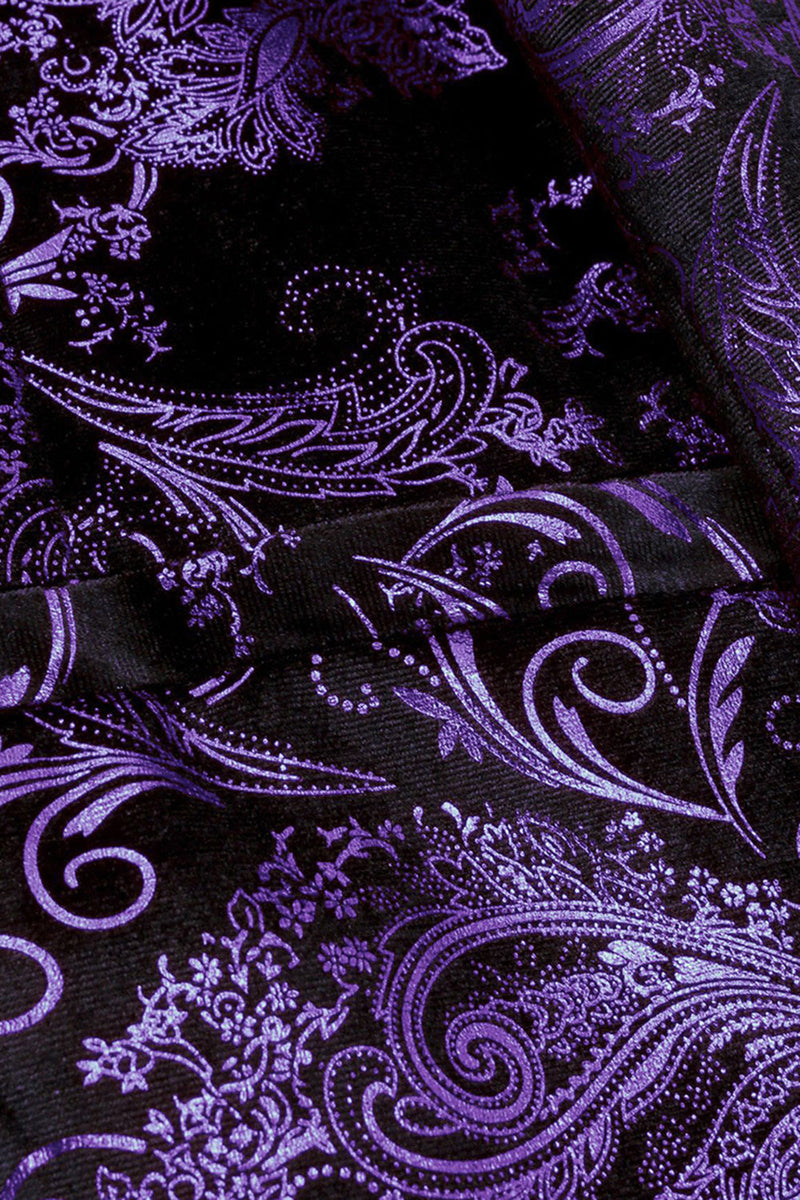 Laden Sie das Bild in den Galerie-Viewer, Grünes Schalrevers Revers Jacquard Herren Ballblazer mit einem Knopf