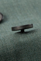 Laden Sie das Bild in den Galerie-Viewer, Graugrün 2-teilige Zweireihige Herrenanzüge mit Spitzrevers