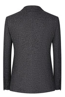Laden Sie das Bild in den Galerie-Viewer, Dunkelgrau 3-teilige Peak Revers Slim Fit Herren Hochzeitsanzüge
