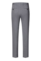 Laden Sie das Bild in den Galerie-Viewer, 3-teilige Slim Fit Herrenanzüge mit gekerbtem Revers Graue Anzüge
