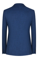 Laden Sie das Bild in den Galerie-Viewer, Pfauenblau Peak Revers 3-teilige Herrenanzüge mit einem Knopf