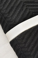 Laden Sie das Bild in den Galerie-Viewer, Schwarzer Schal Revers Stripe Herren Blazer