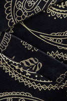 Laden Sie das Bild in den Galerie-Viewer, Herren Schwarz-goldener Blazer mit gekerbtem Revers