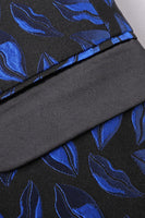 Laden Sie das Bild in den Galerie-Viewer, Blauer Bedruckter Herrenblazer mit gekerbtem Revers