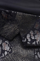 Laden Sie das Bild in den Galerie-Viewer, Schwarzer Bedruckter Herren Ballblazer mit gekerbtem Revers