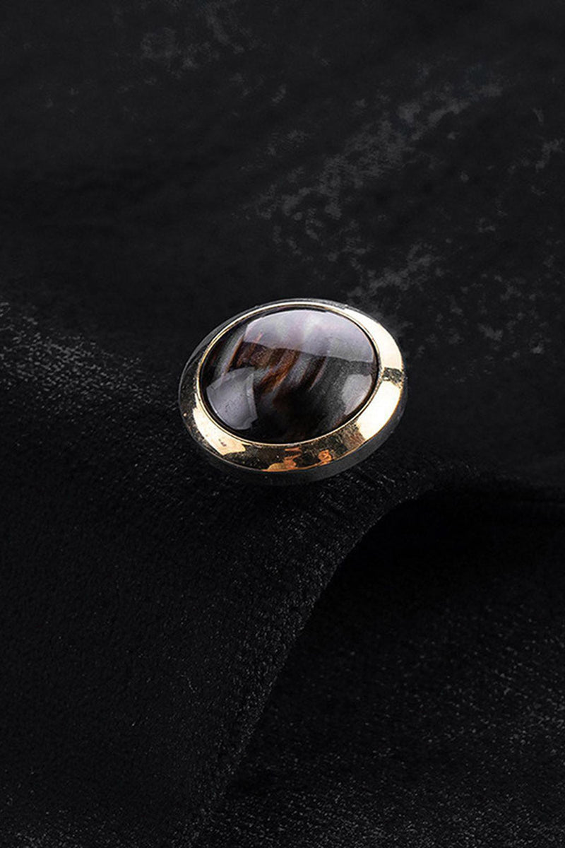 Laden Sie das Bild in den Galerie-Viewer, Schwarze 2-teilige Herrenanzüge mit Peak Revers