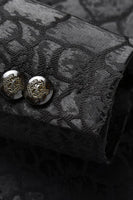 Laden Sie das Bild in den Galerie-Viewer, Schwarze Textur Peak Revers 2-teilige Ballanzüge