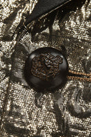 Laden Sie das Bild in den Galerie-Viewer, Glitzernder Goldener Schal Revers Herren Ballblazer