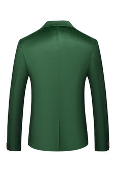 Grünes Peak Revers Singel Herren Ballblazer mit Brust