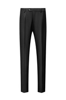 Laden Sie das Bild in den Galerie-Viewer, Herren Schwarze Schal Revers Einknopf Formelle Anzüge