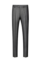 Laden Sie das Bild in den Galerie-Viewer, Grauer Schal Revers Einreihige Herrenanzüge