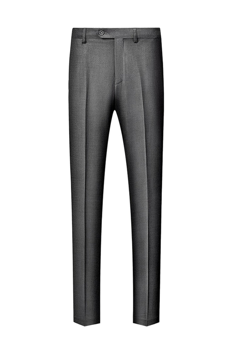 Laden Sie das Bild in den Galerie-Viewer, Grauer Schal Revers Einreihige Herrenanzüge