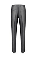 Laden Sie das Bild in den Galerie-Viewer, Grauer Schal Revers Einreihige Herrenanzüge