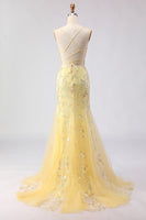 Laden Sie das Bild in den Galerie-Viewer, Funkelndes Rosa Blumen Korsett Meerjungfrau Langes Ballkleid mit Pailletten